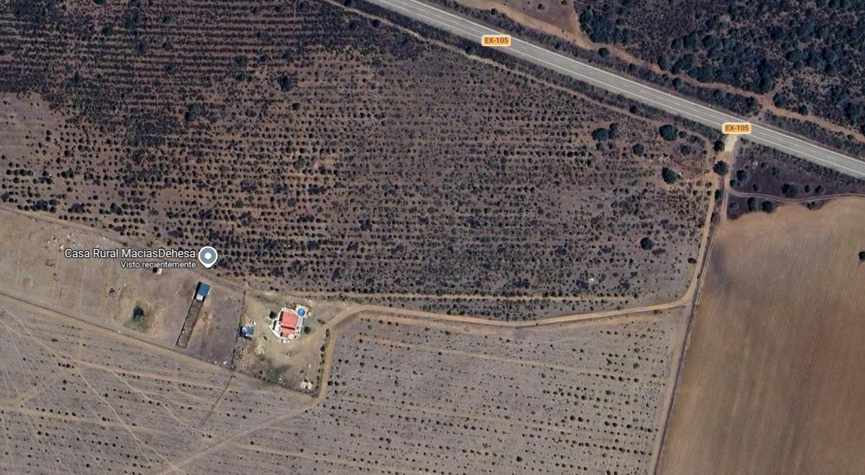 Mapa de cómo llegar a Casa Rural MaciasDehesa